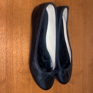 J.crew black baller flats